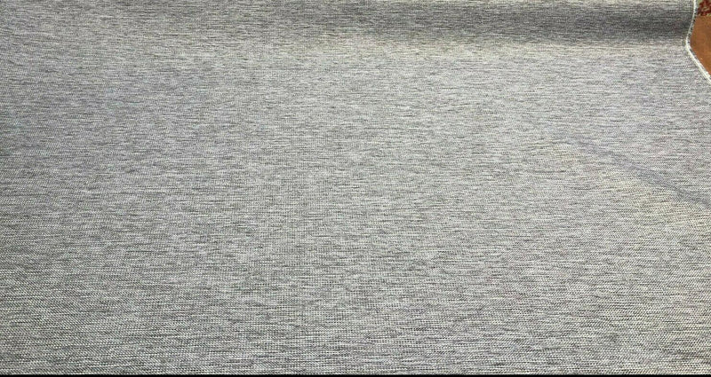 P Kaufmann Eon Chenille Upholstery Fabric - Smoke Silver Tweed, 56" Width (1 Yard)