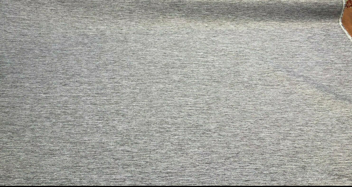 P Kaufmann Eon Chenille Upholstery Fabric - Smoke Silver Tweed, 56" Width (1 Yard)