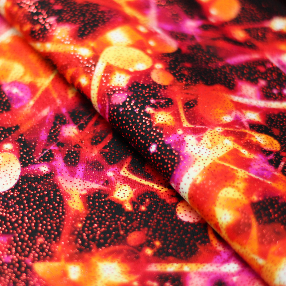 Sound Of Music Nylon Spandex Fabric - Music Notes Print, 58/60" Width (1 Yard)