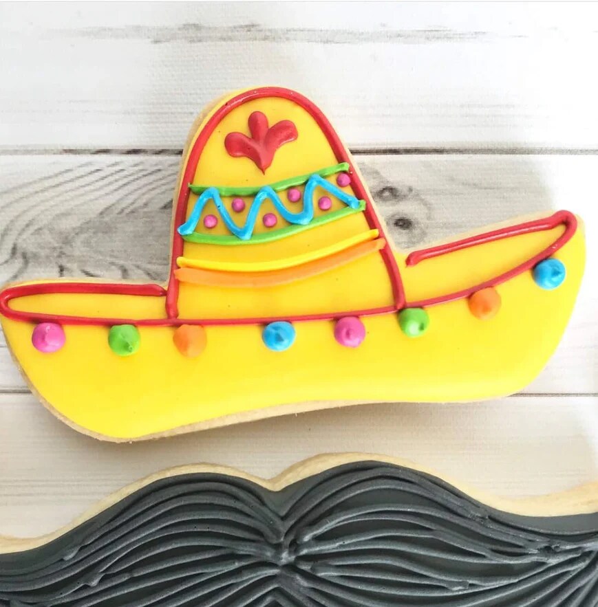 Ann Clark Sombrero Hat Cookie Cutter for Mexican Fiesta Cinco de Mayo, 4.25"