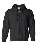 Sudadera con capucha y cremallera completa Gildan Heavy Blend - Forro polar cálido de manga larga