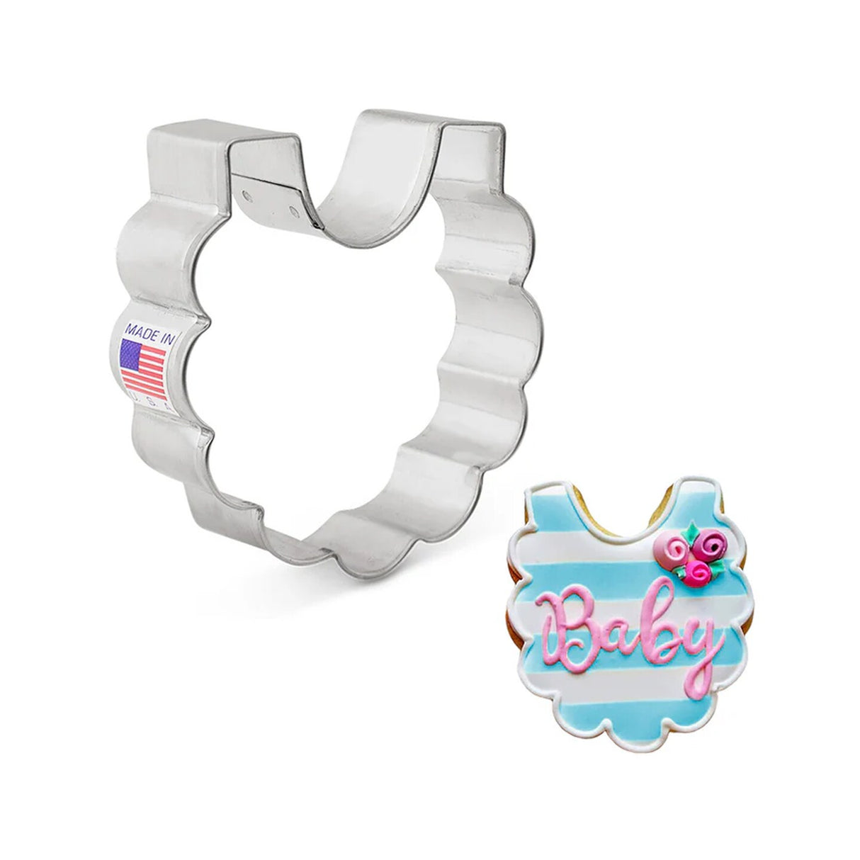 Ann Clark Baby Shower Bib Cookie Cutter