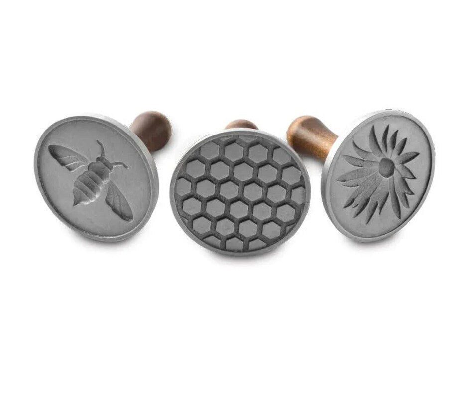 Nordic Ware Honey Bee Cookie Stamps Sunflower hive 3 pack