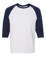 Gildan® Heavy Cotton Raglan Crewneck Three-Quarter Sleeve T-Shirt