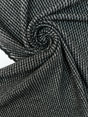Cotton Wool Tweed Striped Black White