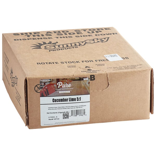 Pure Craft Beverages Cucumber Lime Beverage / Soda Syrup 2.5 Gallon Bag in Box
