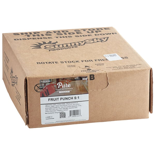 Pure Craft Beverages Fruit Punch Beverage Syrup 2.5 Gallon Bag in Box