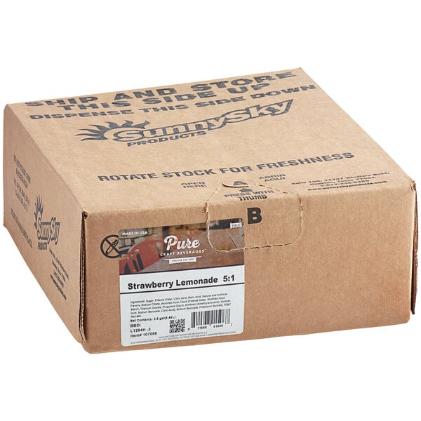 Pure Craft Beverages Strawberry Lemonade Beverage / Soda Syrup 2.5 Gallon Bag in Box