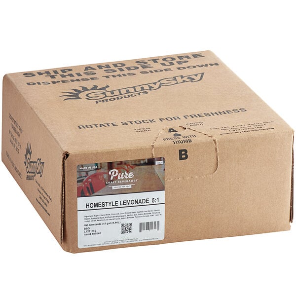Pure Craft Beverages Homestyle Lemonade Beverage / Soda Syrup 2.5 Gallon Bag in Box