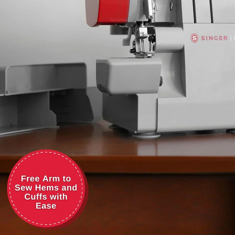 SINGER HD0450S Heavy Duty Serger - Heavy Duty Metal Frame, Stainless Steel Bed Plate, 14" X 11" X 11.5" (1 Unit)
