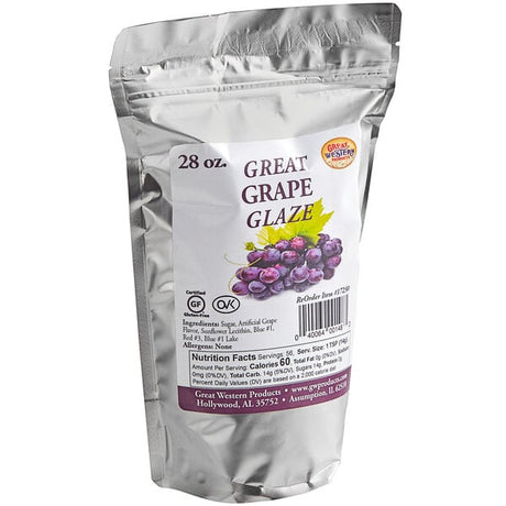Great Western Grape Popcorn Glaze 28 oz.