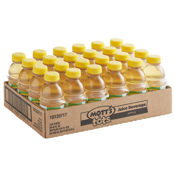 Mott's For Tots Apple Juice 8 fl. oz. - 24/Case