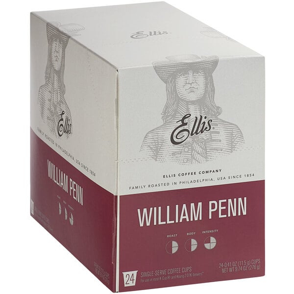 Ellis William Penn Coffee Single Serve Cups - 24/Box