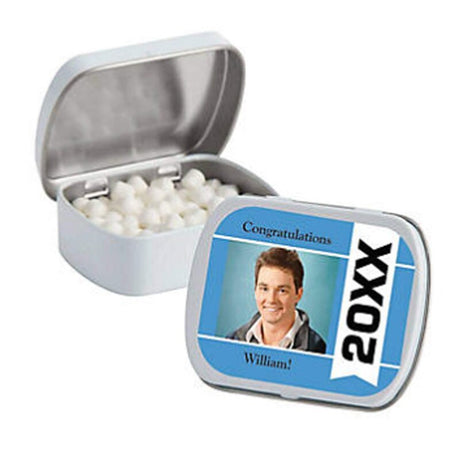 2 1/2" Custom Photo Graduation Year Mint Tins 24 Pieces