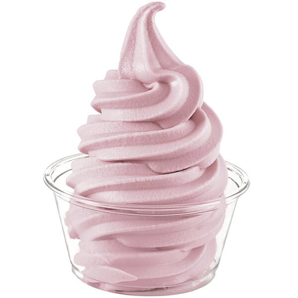 Frostline Pink Cotton Candy Soft Serve Ice Cream Mix 6 lb. - 6/Case