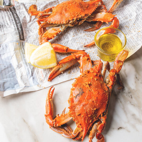Chesapeake Crab Connection Large/Extra Large 6" - 7" Lightly Seasoned Steamed Blue Crab - 1 Bushel