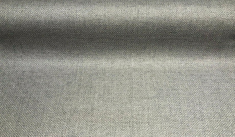 Mykonos Char Polyester Jacquard Fabric - Diamond Pattern, 56" Width (1 Yard)