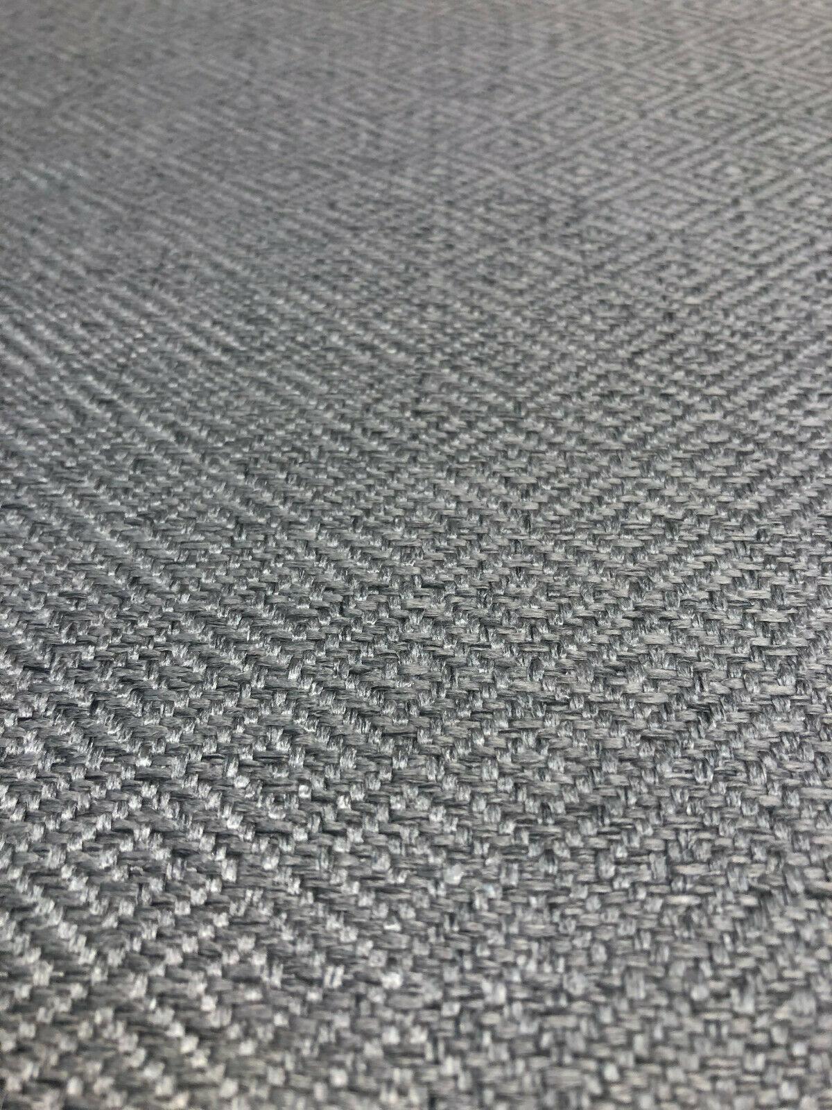 Mykonos Char Polyester Jacquard Fabric - Diamond Pattern, 56" Width (1 Yard)
