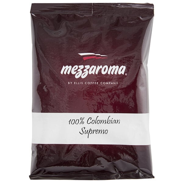 Ellis Mezzaroma Colombian Supremo Coffee Packet 2.5 oz. - 24/Case