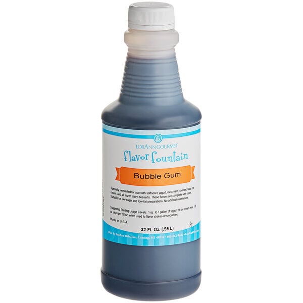 LorAnn Bubble Gum Flavor Fountain Syrup 32 fl. oz.