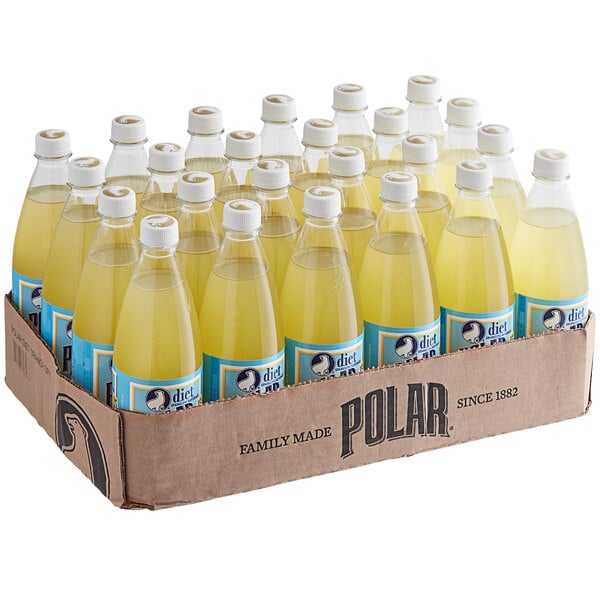 Polar Diet Orange Dry 20 fl. oz. - 24/Case
