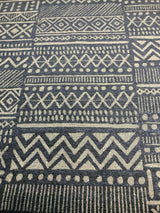P Kaufmann Studio Bamako Stripe Nightfall Chenille Fabric - Nightfall Stripe, 54" Width (1 Yard)