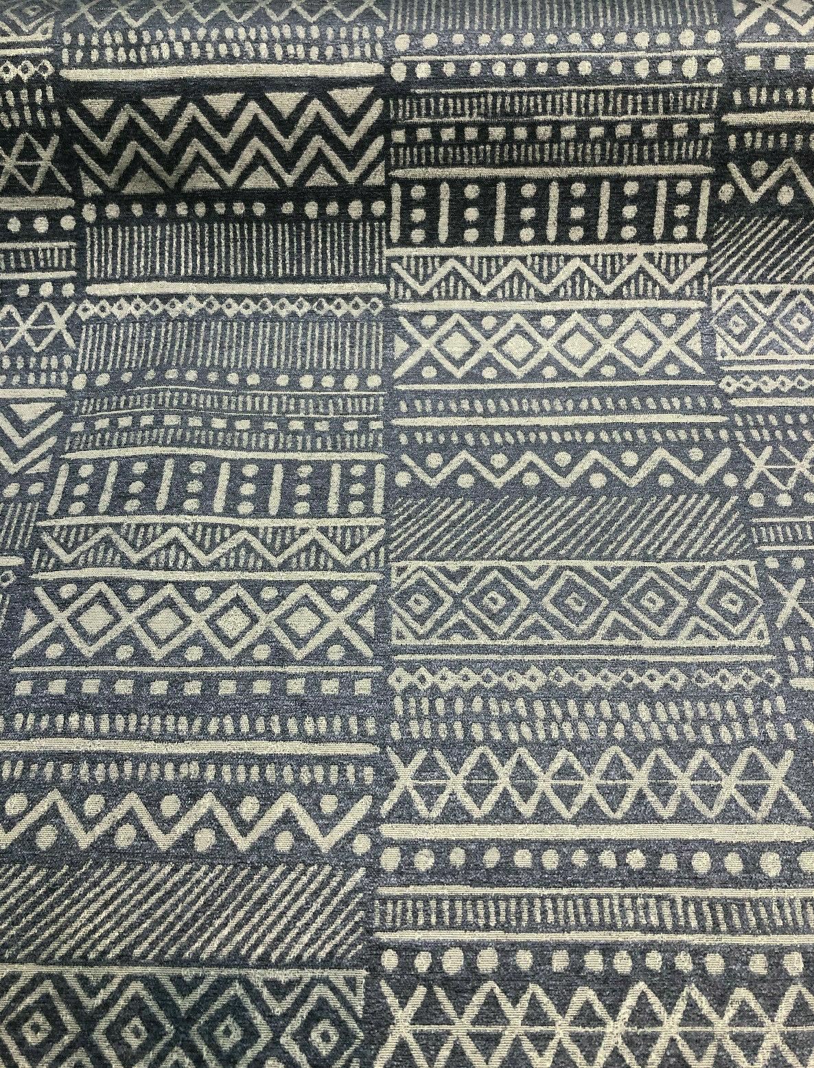 P Kaufmann Studio Bamako Stripe Nightfall Chenille Fabric - Nightfall Stripe, 54" Width (1 Yard)