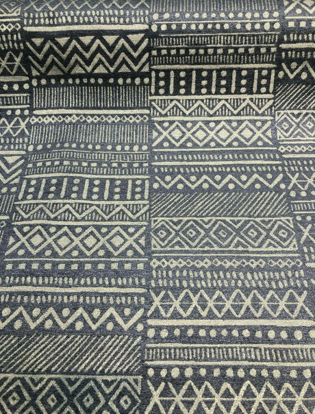 P Kaufmann Studio Bamako Stripe Nightfall Chenille Fabric - Nightfall Stripe, 54" Width (1 Yard)