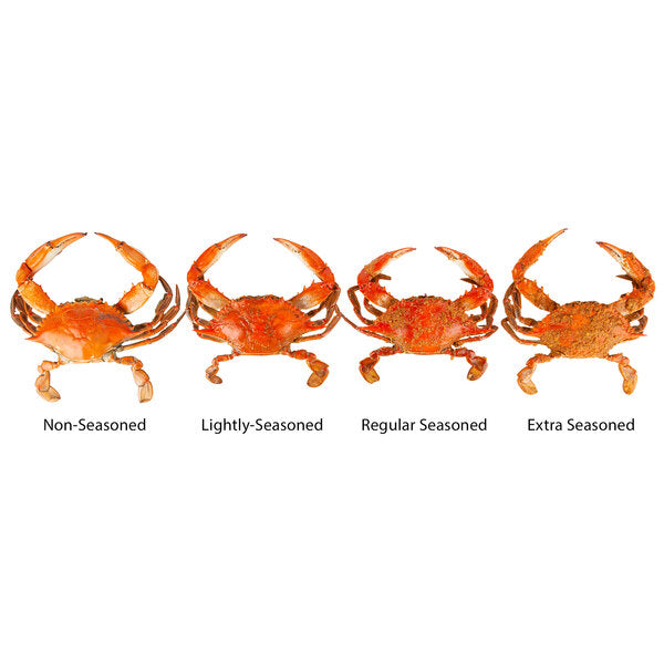 Chesapeake Crab Connection Large/Extra Large 6" - 7" Non-Seasoned Steamed Blue Crab - 1/2 Bushel
