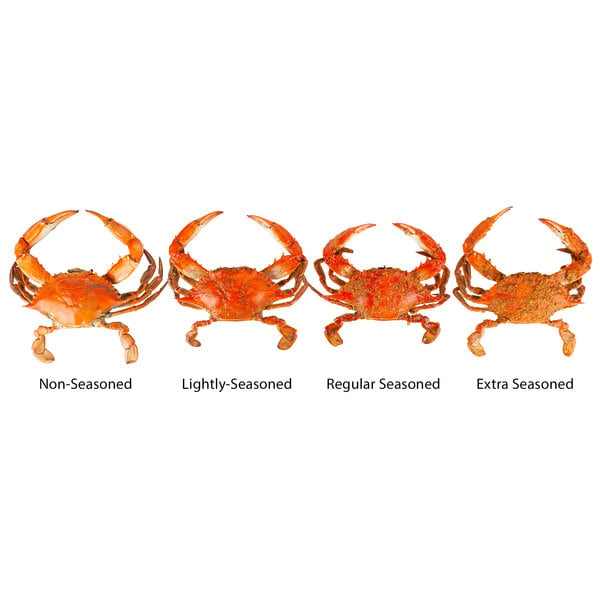 Chesapeake Crab Connection Large/Extra Large 6" - 7" Seasoned Steamed Blue Crab - 1 Bushel