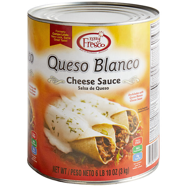 Muy Fresco Queso Blanco Mild White Cheese Sauce #10 Can