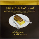 24K Edible Gold Leaf Sheet 3 3/8" - 25 Sheets