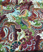Richloom Teak Sunset 100 Percent Cotton Fabric - Distressed Screen Printed Multi Color, 56" Width, 36" Horizontal Repeat, 27" Vertical Repeat (1 Yard)
