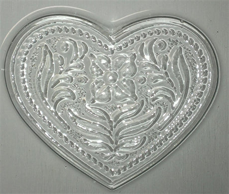Cameo and Flower Hearts Chocolate Mold