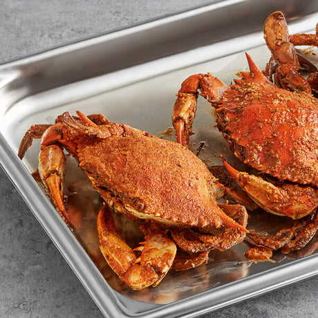 Chesapeake Crab Connection Small-Extra Large 5" - 7" Extra Seasoned Steamed Female Crab - 1 Bushel
