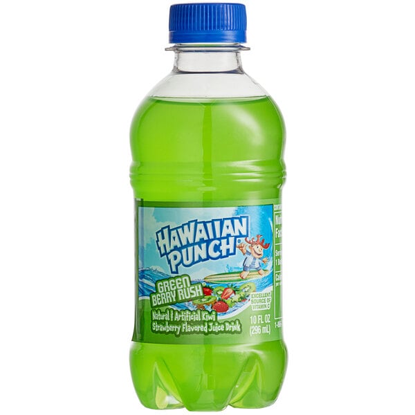 Hawaiian Punch Green Berry Rush 10 fl. oz. - 24/Case