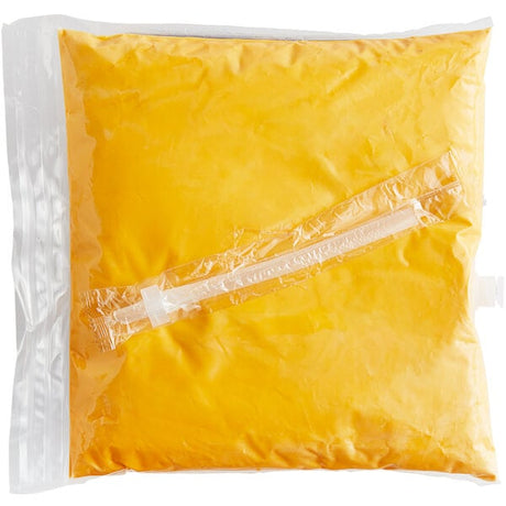 Carnival King 110 oz. Cheddar Cheese Sauce Bag - 4/Case
