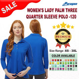 Paragon® Women's Lady Palm Three Quarter Sleeve Polo