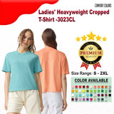 Comfort Colors® Ladies Crewneck Short Sleeve Heavyweight Cropped T Shirt - 3023CL
