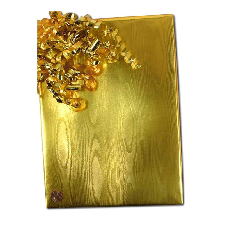 Gold Watercolor Embossed Metallic Wrapping Paper 30" x 417" Roll