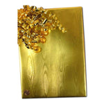 Gold Watercolor Embossed Metallic Wrapping Paper 30" x 417" Roll