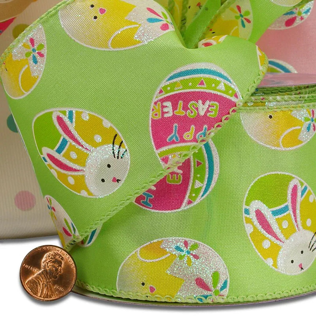 Decorated Easter Egg Ribbon 2.5" x 10 Yards
