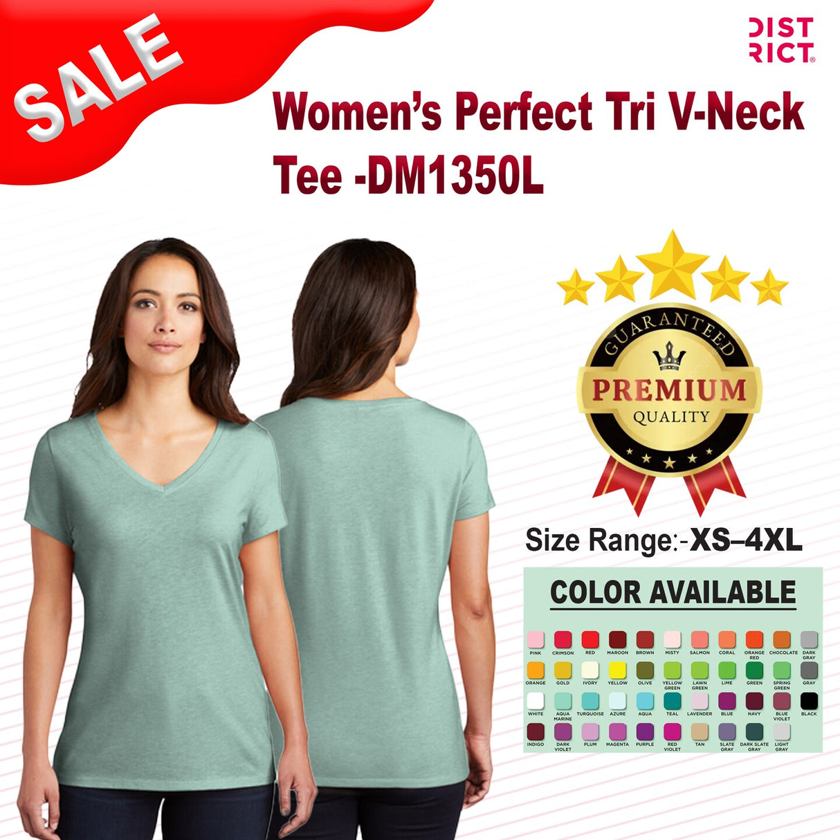 District® Women’s Perfect Tri V-Neck Tee
