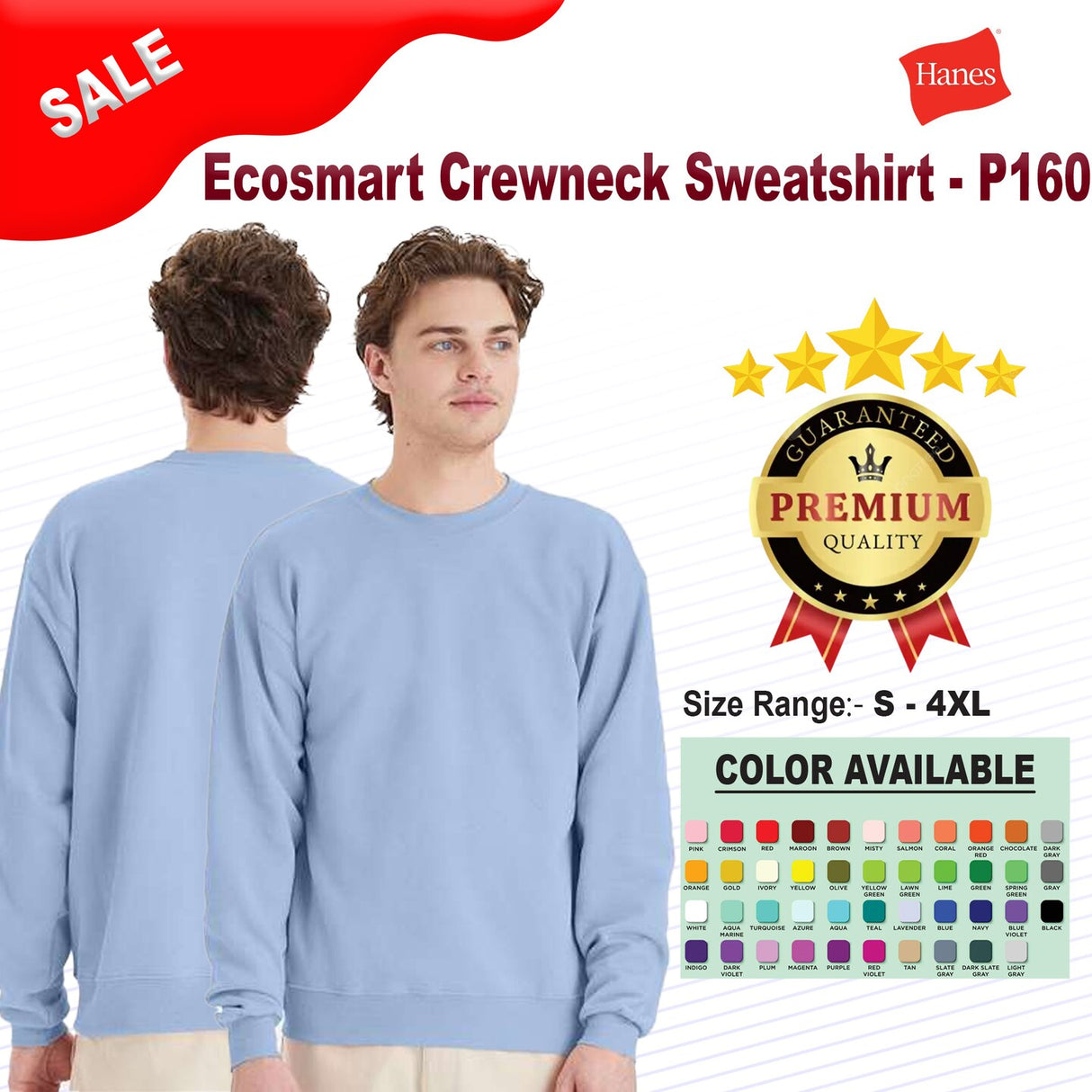 Hanes® Ecosmart Crewneck Sweatshirt