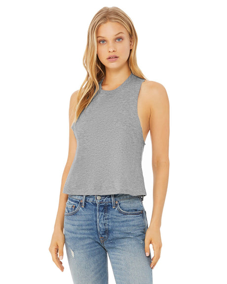 BELLA+CANVAS® Women's Racerback Crop Tank Soft & Stylish Fit