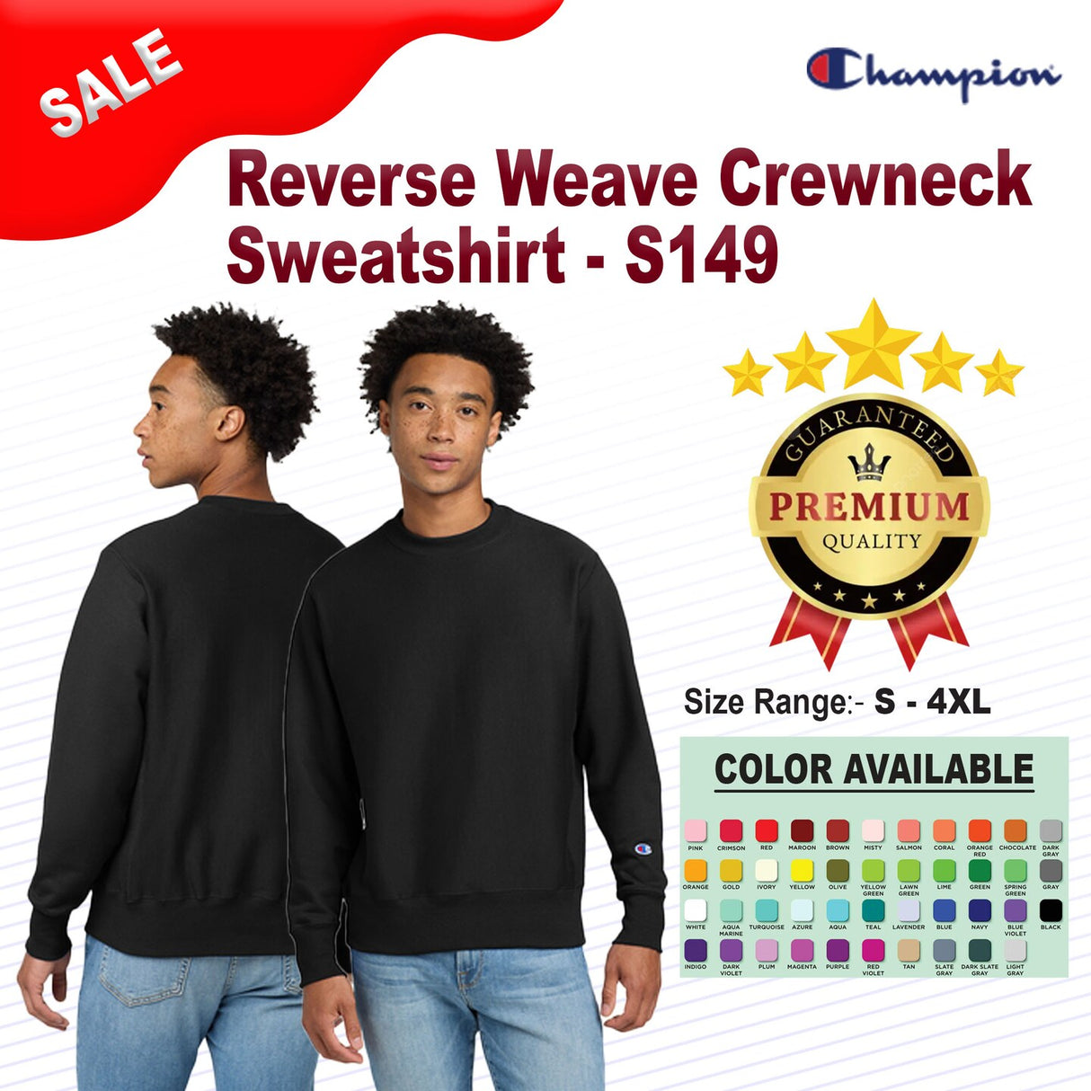 Champion® Reverse Weave Crewneck Sweatshirt