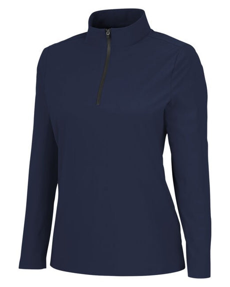 Devon & Jones® Crown Lux Performance Ladies Windsor Welded Quarter-Zip