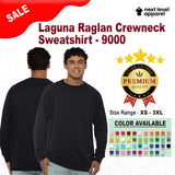 Next Level® Laguna Raglan Crewneck Long Sleeve Sweatshirt