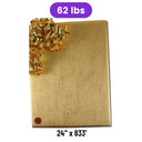 Embossed Metallic Wrapping Paper Brushed Gold 24 ''*833 '