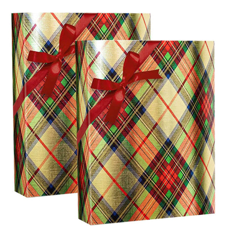 Plaid Christmas Wrapping Paper Traditional Gold Plaid 30 ''x833 '